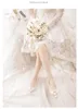 シャンパンサテンの尖ったフラット女性の靴真珠のサークルバックルダイヤモンドセクシーな結婚式のブライダルブレーデスメイドプロム