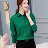 Primavera e autunno coreano slim top camicia casual con fondo business solido mostra donna sottile ufficio signora stile 12081 210427