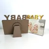 Sublimation Blank Photo Frame Ornaments DIY Heat Transfer Album Creativity Desktop Decoration Baby Birthday Full Moon Gift 180*150*5MM