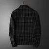 Vestes pour hommes Printemps Automne Mâle Luxe Noir Plaid Simple Breaste Hommes Et Manteaux Mode Slim Fit Casual Homme 5XL