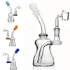Mini Narbrouhs Beaker Glass Bong Tube Diffusé Compilation Diffuse Bongs Recycler DAB Plate-forme avec Banger