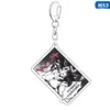 Anime JoJos Bizarre Adventure Keychain Kujo Jotaro Kakyouin Noriaki Yoshikage Acrylic Keyring Bag Pendant Collection Gift G1019