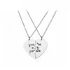 Custom personalized heart friendship gifts bt friends forever pendant necklace