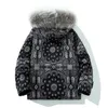 IEFB мужская одежда хип-хоп свободный зимний теплый слой для мужской кешью цветов хлопок мягкое пальто утолщенные моды с капюшоном 9y4267 210524