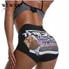 Print Summer Sweat Biker Shorts Women Fitness High Waist Candy Female Sexy Bodycon Gushers Snack Booty 2021 Women039s1102415