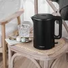 الاتحاد الأوروبي instock konka electric electric stele steel-kettle-kettle pot teapot quick-heating 1500w 1 8l categ black and whi219y