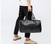 Kobiety mężczyźni luksusy torba podróżna bagaż podręczny torby marynarskie duży PU skórzany pasek na ramię weekendowa torebka Crossbody Overnight Solid sac d