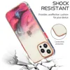 Elektroplerade marmorfall för iPhone 13 Pro 12 mini 11 xs Max XR X 8 7 PLUS SOFT TPU HARD PC PANPEL Telefonväska