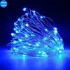 Stringhe 1/2/3/4/5 / 10M USB LED String Lights Rame Filo d'argento Ghirlanda Luce Fata impermeabile Decorazioni per feste di nozze di Natale