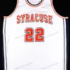 Nikivip Custom Retro Dave Bing #21 #22 College Syracuse Orange Basketball Jersey Heren gestikt Witblauw ELKE NAAM NUMMER Maat S-4XL Vest Jerseys