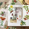 Geschenkpapier, 1 Packung, DIY-Tagebuch-Dekoration, Abriebfestigkeit, großes dekoratives Etikett, Briefpapier-Aufkleber, Blumen-Scrapbook-Aufkleber