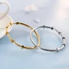 Jóias de jóias de design de cristal de parafuso de aço inoxidável Bracelets gelados pulseira de pulseira masculina b8955145