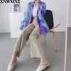 Womens Blazers Lente Herfst Single Breasted Tie-Dye Corduroy Pakjas Vrouwelijke Business Blazer Office Lady Outlebear 210510