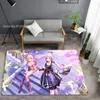 Tapetes anime meninas tapete de chão bonito capachos 3d impressão adorável kawaii tapetes para quarto sala estar decoração casa 9231792