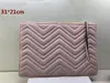 Fashion Clutch Bag Classic Leather Design Woman 31cm Large Capacity Cosmetic Purse Storage Bags Ladies Handbag Wallet Bagss with D219Y