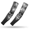 Fashion Cooling Ice Silk Tattoo Sleeves Arm Warmer Unisex UV-bescherming Handmouw Cover Outdoor Tijdelijke Nep Tattoos Arm Mouw Warmer Streetwear