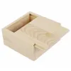 100pcs / lot bois Boîte à savon à la main Boîte à savon en bois Boîtes de rangement de bijoux 8.5 * 8.5 * 4cm