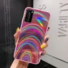 Luxury Colorful Rainbow Laser Mirror Phone Cases For Huawei P40 Lite P30 P20 Lite Pro Soft Back Cover