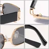 Fashion Small Rectangle Punk Sunglasses Women Brand Designer Vintage Metal Ring Decoration Men Sun Glasses Shades UV4009461376