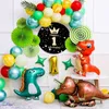 Партия джунглей динозавров поставляет воздушные шары динозавров для мальчика день рождения вечеринка украшения дети юрский Дино дикий Один день декор Y201006 2267 Y2