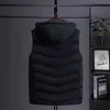 Winter Men Warm Thick Vest Warm Sleeveless Jacket Casual Korean Streetwear Plus Size Thicken Hooded Waistcoat 6XL Male 211119