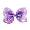 Baby Hair Clips bowknot barrettes Unicorn bow Grosgrain Hairpins Clippers Girls Floral Animal Print headwear Hair Accessories KFJ26385084