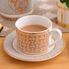 Tassen, Untertassen, europäisches Bone China-Kaffee- und Geschirr, Teller, Geschirr, Nachmittagstee-Set, Heimküche mit Geschenkbox