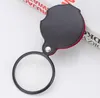Microscópio portátil mini 50mm 8x bolso dobrável lupa lança lendo lupa lupa lupa lente de vidro dobrável jóias-loop jóias sn5998