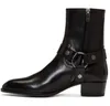 Street Style Schuhe Mann SLP Wyatt Harness Stiefel Kalbsleder/Wildleder/Leder Braune Stiefel Western Cowboystiefel Hohe Qualität