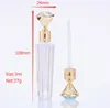 3ML Diamond Diy Глянцевые трубки для губ Бутылки Золото Прозрачные Черные Очистить Пустые Лепноссы Трубовые Гляшки Гляшки Путешествия Упаковочные Контейнеры Блокировка DHL