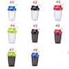 Newcreative 500ml sportvatten tumblers bärbara pp plastkoppar utomhus resa fitness shake cup 8 stil EWD6856