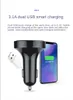 Car MP3 Player Bluetooth 5.0 FM Transmitter Kit F9 F10 Phone Charger With Colorful Atmosphere Lights 3.1A Dual USB Charging Adapter Wireless Audio Receiver Handsfree