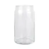 16oz 500ml sublimation glass tumbler beer mugs with bamboo lid reusable glasses straw soda can transparent frosted tumbler blanks