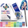 100 colori penna a punta fine disegno pennarelli fineliner penne per la scrittura di schizzi da colorare forniture d'arte 210330