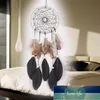 45 см Handmade Dreamcatcher черное перо кружева улавливание снов шарик висит украшение украшения орнамент подарок для автомобиля / домашний декор lz0398