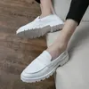 Luxurys Desginalers Mens Sho Formala Genuines Läder Canvasa Platform Mäns Krokodil Man Casual Bröllop Patys Loafers Dress Sko Storlek 38-45