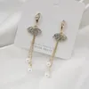 Orecchini con nappa lunghi da donna orecchini coreani con strass a farfalla dolce eleganti gioielli pendenti geometrici 2022 Mill22