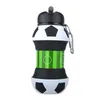 Portable Fold Water Bottle Travel Hiking Office School Leakproof Sports Plastic Kettle Durable Healthy Material Kid 220217