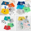 Mode tiener slipje schattig cartoon kinderen jongens ondergoed dier print panty katoen ademend boksers shorts 2-12 jaar 5pcs / pack 210622