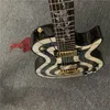 2022 SHOP Custom Shop Abalone Inlay Electric Guitar con Dragon Inlay personalizzato su chitarre disponibili Guitarra5349684