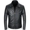 slim fit genuine leather jacket
