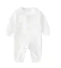 Spring Autumn Baby Boys Girls Long Sleeve Rompers Sp￤dbarn Bomull Tecknad bj￶rn Jumpsuits S￶ta sm￥barn