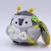 Porte-clés en peluche, Animal pingouin Shiba chien Kawaii, pendentif pour sac de voiture, jouets en peluche, cadeau d'anniversaire pour enfants