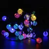 Solar Lampen Kmashi 6M 30LED Crystal Ball LED String Panelen Waterdichte Buitenverlichting Fairy Light Tuinverlichting Lamp