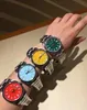 New Women Quartz Watch PERPETUA Green Blue Yellow Dial stainless steel clock Lumination Female Famous Brand Lady wristwatch 36mm