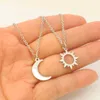 Collares colgantes de sol y luna amiga collar amante pareja regalo familiar para mujeres niña himio1627215