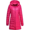 Frauen Plus Größe 6XL Ultraleicht 90% Weiße Ente Daunenjacke Winter Warme Lange Mit Kapuze Mantel Weibliche Casual Parkas 210423