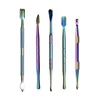 Rainbow DAB Kleurrijke Metalen Tool Rvs Dabber Gereedschap 106-122mm voor Dry Heb Wax Atomizer Vapor Pen Kit Accessoires