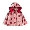 Mädchen Jacke Frühling Trenchcoat Mit Kapuze Rüschen für Kinder Baby Kleidung Kinder Herbst Winter s 211011