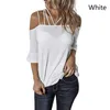 Slash Neck Sexy T Shirts Top Women Off The Shoulder Solid T-Shirts Women's Plus Size S-5XL Clothes Half Sleeve Tees 3XL 4XL Top Y0629